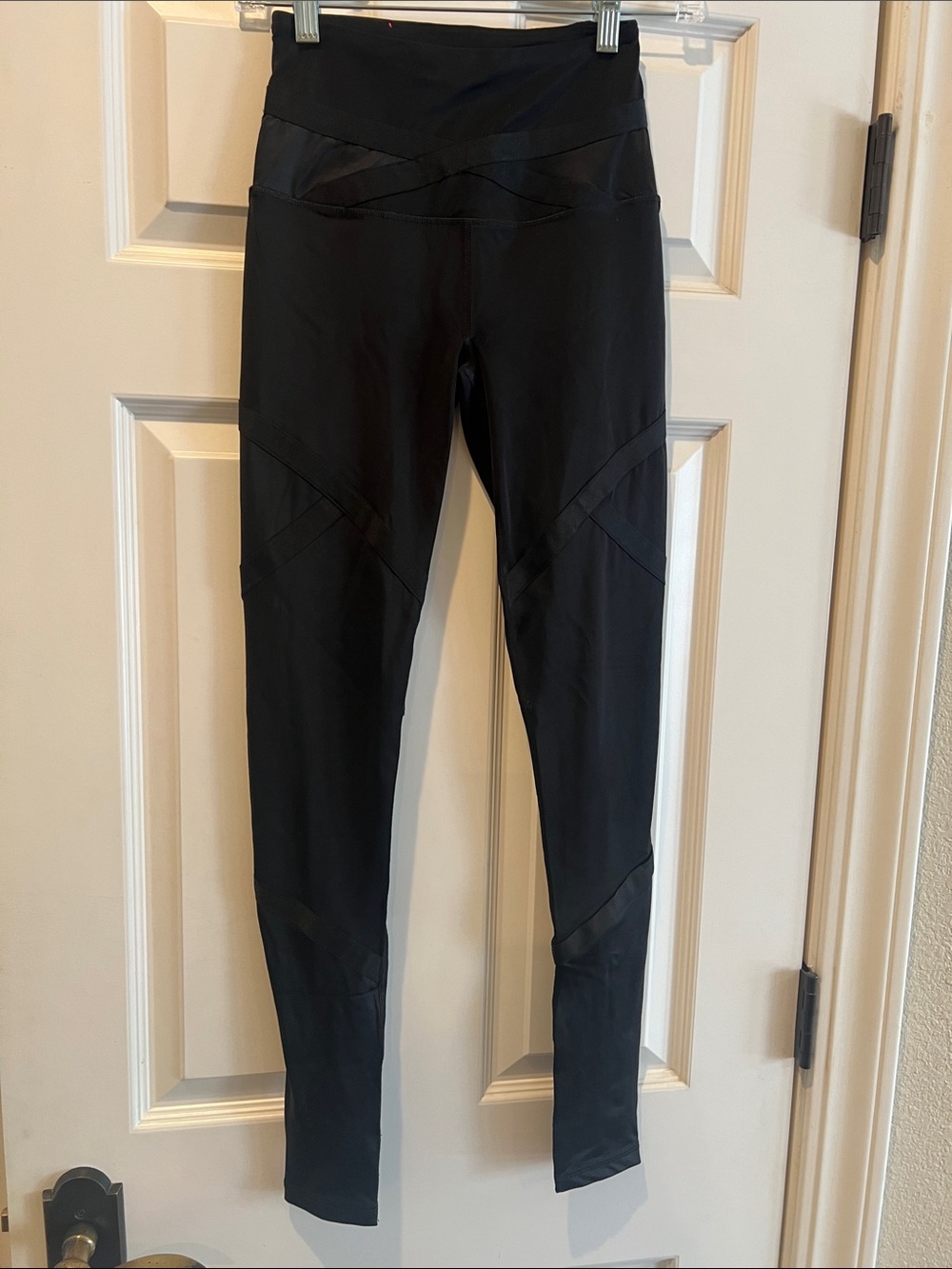Victoria's Secret Black Crisscross Waist Leggings